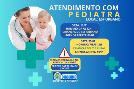 Atendimento com pediatra